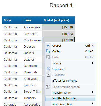 Recharger la page